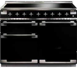 RANGEMASTER  Elise 110 Electric Induction Range Cooker - Black & Chrome